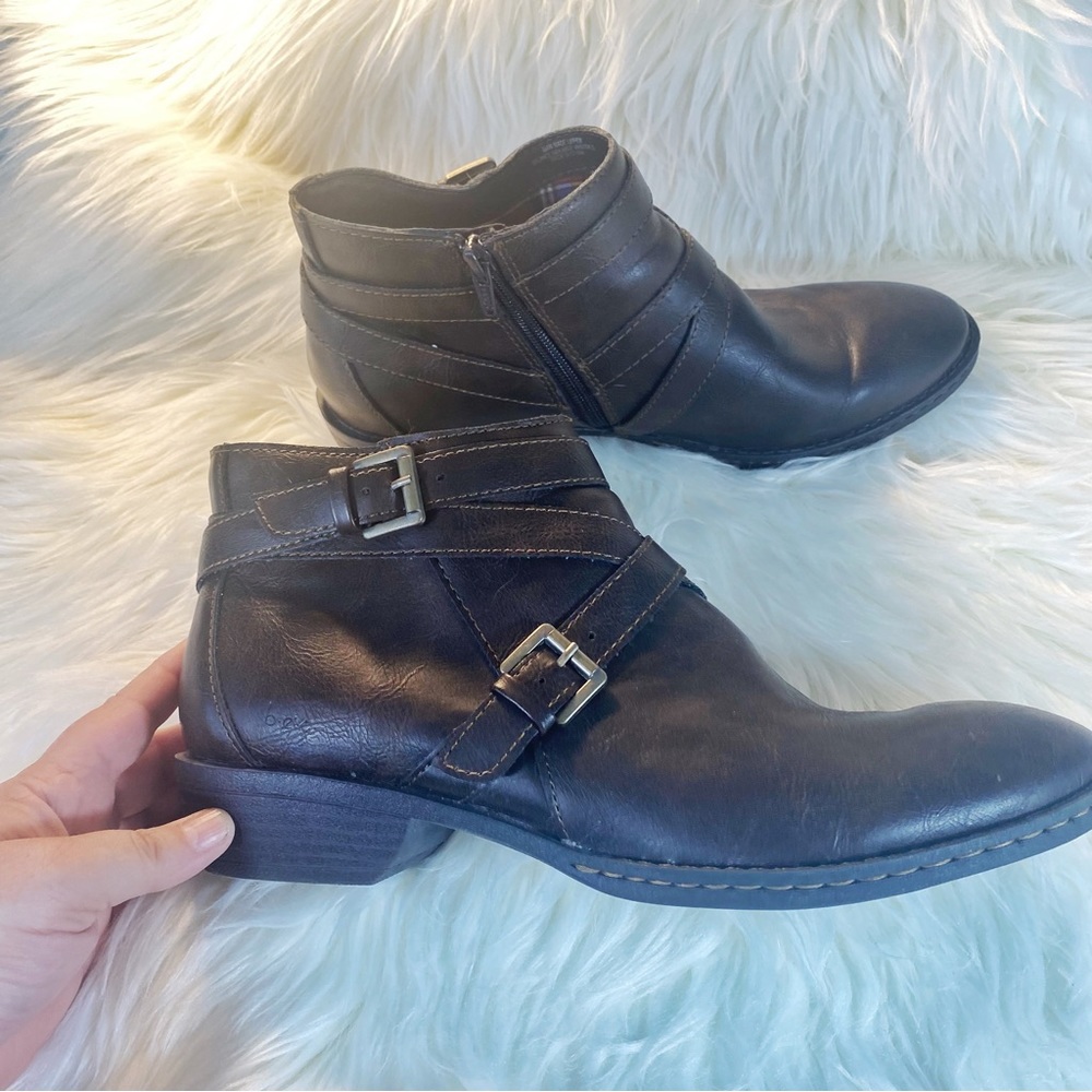 B.O.C | Brown Leather Ankle Boots